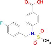 4-(N-(4-fluorobenzyl)methylsulfonamido)benzoic acid