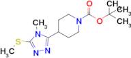 Tert-butyl 4-(4-methyl-5-(methylthio)-4H-1,2,4-triazol-3-yl)piperidine-1-carboxylate