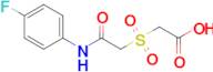 2-((2-((4-Fluorophenyl)amino)-2-oxoethyl)sulfonyl)acetic acid