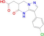 2-(3-(4-Chlorophenyl)-5-oxo-4,5,6,7-tetrahydropyrazolo[1,5-a]pyrimidin-6-yl)acetic acid