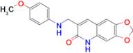 7-{[(4-methoxyphenyl)amino]methyl}-2H,5H,6H-[1,3]dioxolo[4,5-g]quinolin-6-one