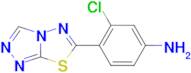 4-([1,2,4]Triazolo[3,4-b][1,3,4]thiadiazol-6-yl)-3-chloroaniline