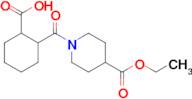 2-(4-(Ethoxycarbonyl)piperidine-1-carbonyl)cyclohexane-1-carboxylic acid