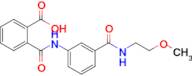 2-((3-((2-Methoxyethyl)carbamoyl)phenyl)carbamoyl)benzoic acid