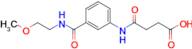 4-((3-((2-Methoxyethyl)carbamoyl)phenyl)amino)-4-oxobutanoic acid