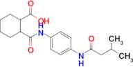 2-((4-(3-Methylbutanamido)phenyl)carbamoyl)cyclohexane-1-carboxylic acid