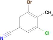 3-Bromo-5-chloro-4-methylbenzonitrile