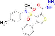 2-(Hydrazinecarbonyl)-N-methyl-4-phenyl-N-(p-tolyl)thiophene-3-sulfonamide