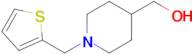 (1-(Thiophen-2-ylmethyl)piperidin-4-yl)methanol