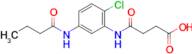 4-((5-Butyramido-2-chlorophenyl)amino)-4-oxobutanoic acid