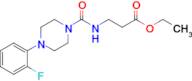 Ethyl 3-(4-(2-fluorophenyl)piperazine-1-carboxamido)propanoate