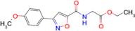 Ethyl (3-(4-methoxyphenyl)isoxazole-5-carbonyl)glycinate