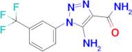 5-Amino-1-(3-(trifluoromethyl)phenyl)-1H-1,2,3-triazole-4-carboxamide