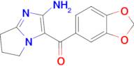 (2-Amino-6,7-dihydro-5H-pyrrolo[1,2-a]imidazol-3-yl)(benzo[d][1,3]dioxol-5-yl)methanone