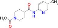 1-Acetyl-N-(5-methylpyridin-2-yl)piperidine-4-carboxamide