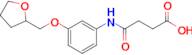 4-Oxo-4-((3-((tetrahydrofuran-2-yl)methoxy)phenyl)amino)butanoic acid