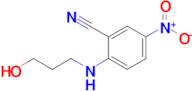 2-((3-Hydroxypropyl)amino)-5-nitrobenzonitrile