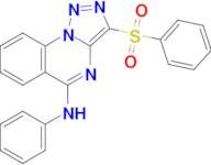 N-phenyl-3-(phenylsulfonyl)-[1,2,3]triazolo[1,5-a]quinazolin-5-amine