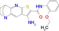 8-Amino-N-(2-ethoxyphenyl)-3,4-dihydro-2H-1,4-ethanothieno[2,3-b][1,5]naphthyridine-7-carboxamide