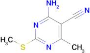 4-Amino-6-methyl-2-(methylthio)pyrimidine-5-carbonitrile