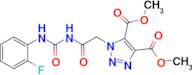 Dimethyl 1-(2-(3-(2-fluorophenyl)ureido)-2-oxoethyl)-1H-1,2,3-triazole-4,5-dicarboxylate