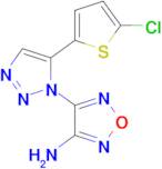 4-(5-(5-Chlorothiophen-2-yl)-1H-1,2,3-triazol-1-yl)-1,2,5-oxadiazol-3-amine