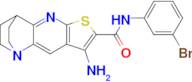 8-Amino-N-(3-bromophenyl)-3,4-dihydro-2H-1,4-ethanothieno[2,3-b][1,5]naphthyridine-7-carboxamide