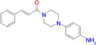 (E)-1-(4-(4-aminophenyl)piperazin-1-yl)-3-phenylprop-2-en-1-one