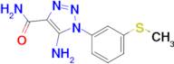 5-Amino-1-(3-(methylthio)phenyl)-1H-1,2,3-triazole-4-carboxamide