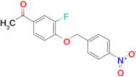 1-(3-Fluoro-4-((4-nitrobenzyl)oxy)phenyl)ethan-1-one