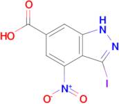 3-Iodo-4-nitro-1H-indazole-6-carboxylic acid