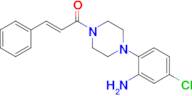 (E)-1-(4-(2-amino-4-chlorophenyl)piperazin-1-yl)-3-phenylprop-2-en-1-one