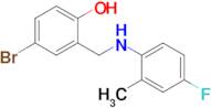 4-Bromo-2-(((4-fluoro-2-methylphenyl)amino)methyl)phenol