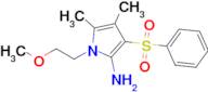 1-(2-Methoxyethyl)-4,5-dimethyl-3-(phenylsulfonyl)-1H-pyrrol-2-amine