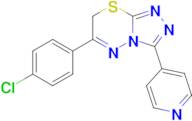 6-(4-Chlorophenyl)-3-(pyridin-4-yl)-7H-[1,2,4]triazolo[3,4-b][1,3,4]thiadiazine