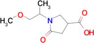 1-(1-Methoxypropan-2-yl)-5-oxopyrrolidine-3-carboxylic acid