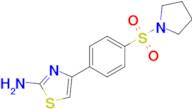 4-(4-(Pyrrolidin-1-ylsulfonyl)phenyl)thiazol-2-amine