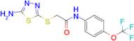 2-((5-Amino-1,3,4-thiadiazol-2-yl)thio)-N-(4-(trifluoromethoxy)phenyl)acetamide