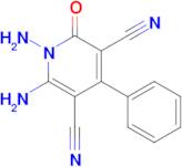 1,6-Diamino-2-oxo-4-phenyl-1,2-dihydropyridine-3,5-dicarbonitrile