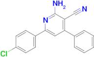 2-Amino-6-(4-chlorophenyl)-4-phenylnicotinonitrile