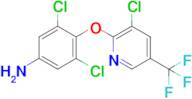 3,5-Dichloro-4-((3-chloro-5-(trifluoromethyl)pyridin-2-yl)oxy)aniline