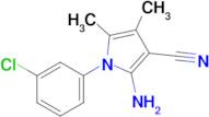 2-Amino-1-(3-chlorophenyl)-4,5-dimethyl-1H-pyrrole-3-carbonitrile