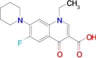 1-Ethyl-6-fluoro-4-oxo-7-(piperidin-1-yl)-1,4-dihydroquinoline-3-carboxylic acid