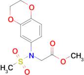 Methyl N-(2,3-dihydrobenzo[b][1,4]dioxin-6-yl)-N-(methylsulfonyl)glycinate