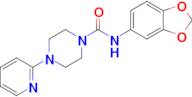 N-(benzo[d][1,3]dioxol-5-yl)-4-(pyridin-2-yl)piperazine-1-carboxamide