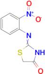 2-[(2-nitrophenyl)imino]-1,3-thiazolidin-4-one