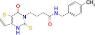 N-(4-methylbenzyl)-4-(4-oxo-2-thioxo-1,4-dihydrothieno[3,2-d]pyrimidin-3(2H)-yl)butanamide