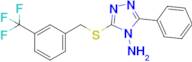 3-Phenyl-5-((3-(trifluoromethyl)benzyl)thio)-4H-1,2,4-triazol-4-amine