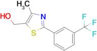 (4-Methyl-2-(3-(trifluoromethyl)phenyl)thiazol-5-yl)methanol