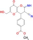 methyl 4-[3-cyano-6-(hydroxymethyl)-2-imino-8-oxo-2H,3H,4H,8H-pyrano[3,2-b]pyran-4-yl]benzoate